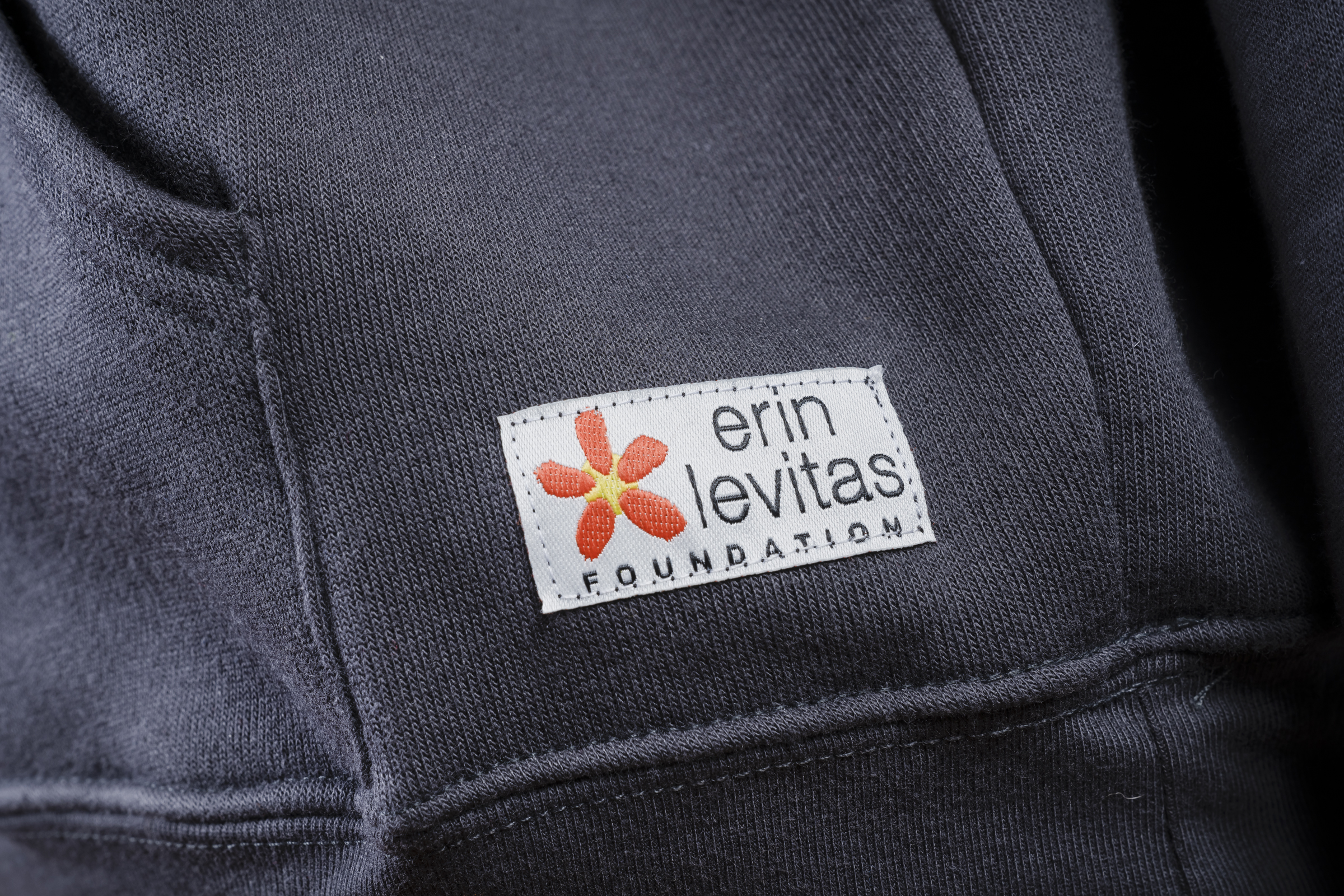 Gray Sweatshirt with Logo - Erin Levitas Foundation